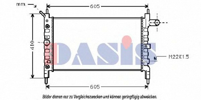 AKS DASIS 151440n -  Радиатор, охлаждение двигателя